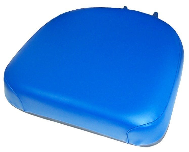 Seat Cushion, Blue Vinyl